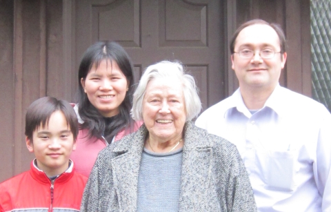 Grandma, Vic, May, and Josh Kovacs Dec 2011